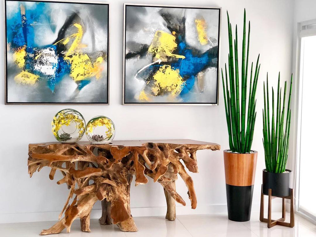 Sansevière 160 cm · Édition Bordeaux, noir