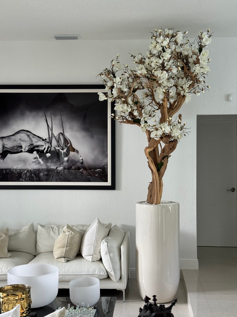 Composition Magnolia 305 cm · Édition Ardennes, blanc brillant