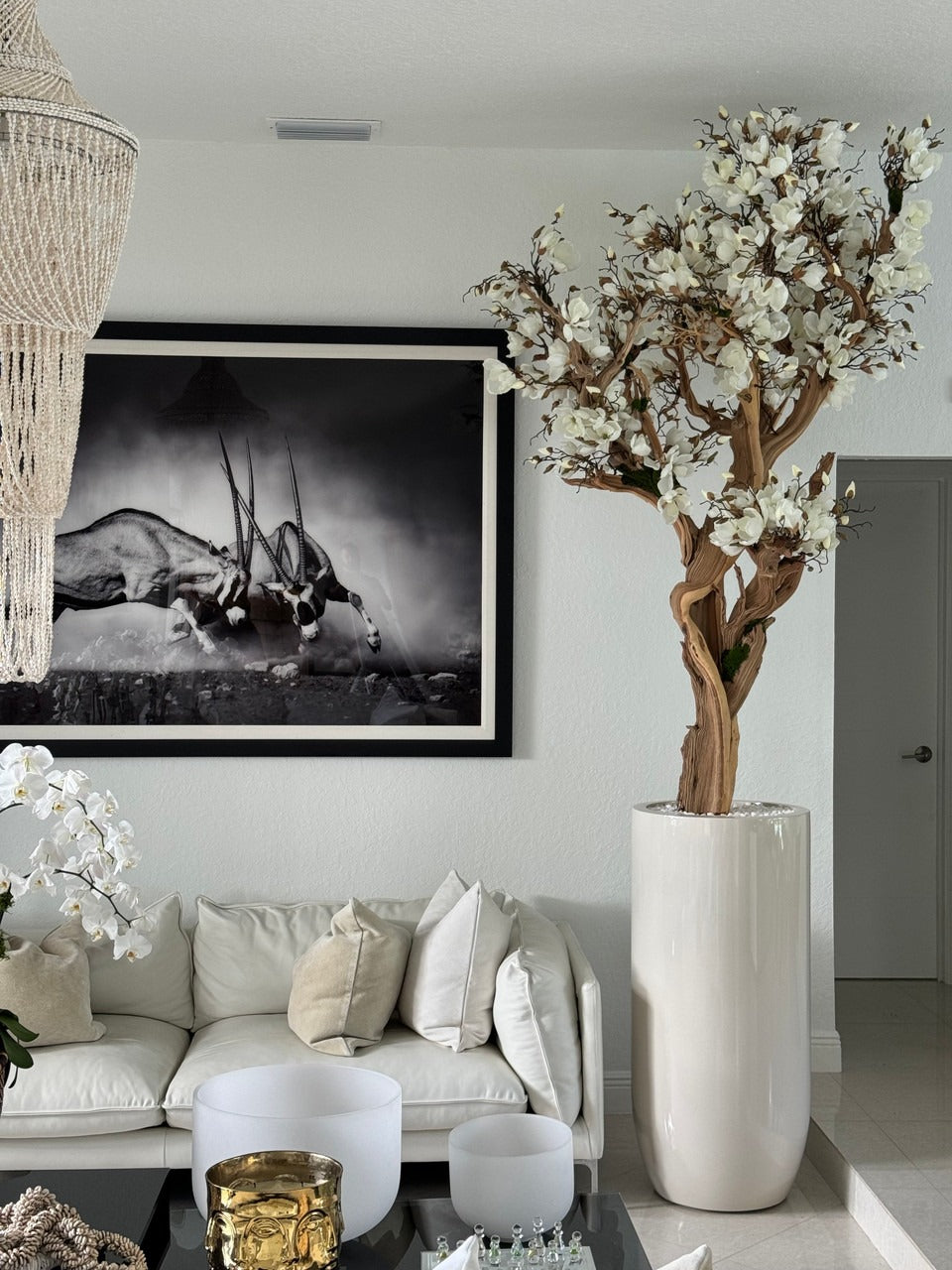 Composition Magnolia 305 cm · Édition Ardennes, blanc brillant