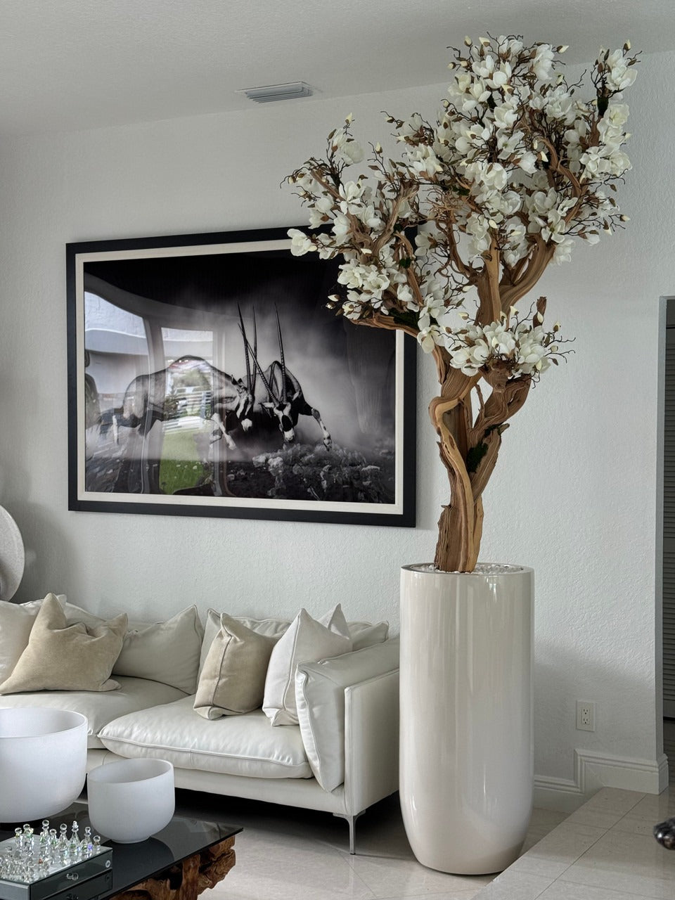 Composition Magnolia 305 cm · Édition Ardennes, blanc brillant