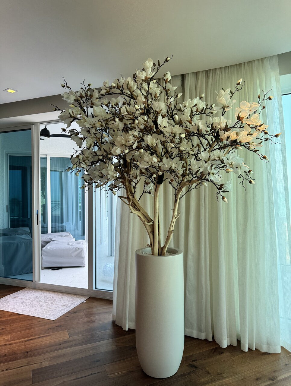 Composition Magnolia 244 cm | Signature Ardennes, blanc mat