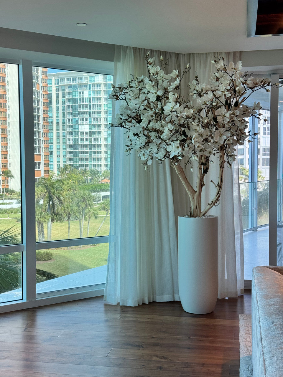 Composition Magnolia 244 cm | Signature Ardennes, blanc mat