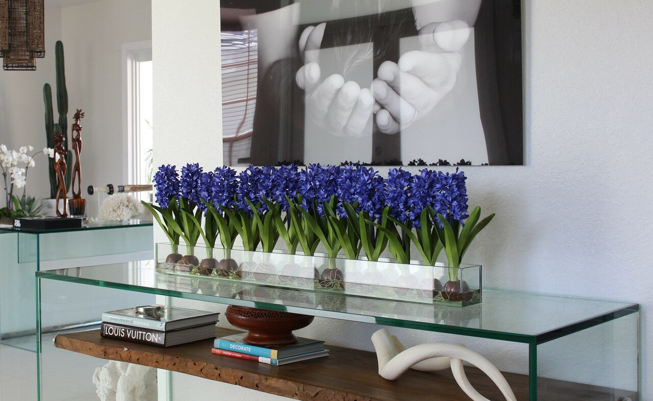 Composition Jacinthes 122 cm | Signature Provence, bleu