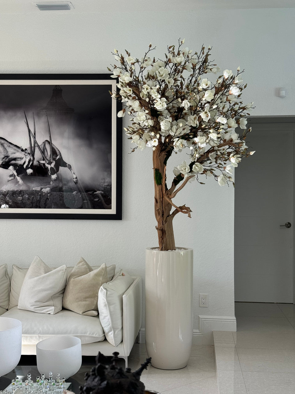 Composition Magnolia · Édition Bordeaux, beige brillant