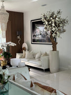 Composition Magnolia 244 cm · Édition Menton, blanc brillant