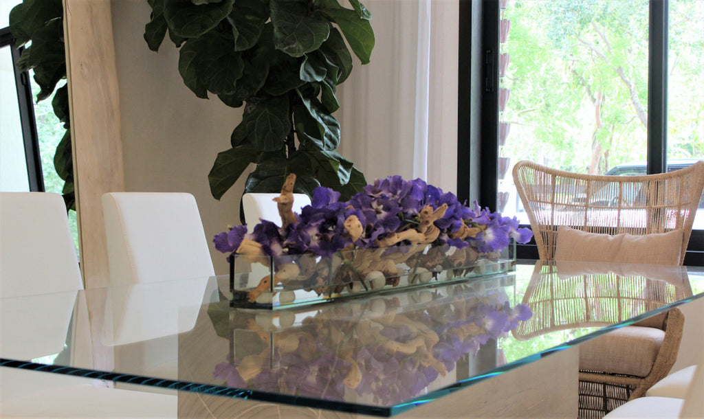 Orchidée Vanda — Collection Deauville, 122 cm, violet