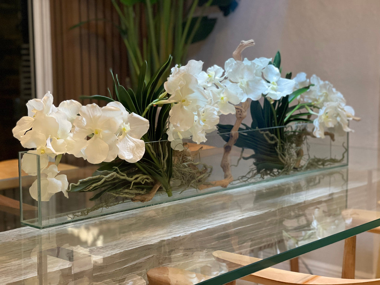 Orchidée Vanda 91 cm · Édition Loire, blanc