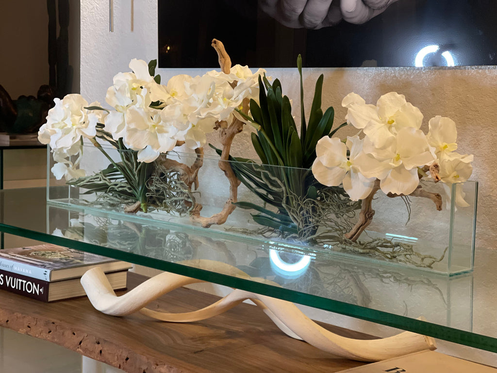 Orchidée Vanda 91 cm · Édition Loire, blanc