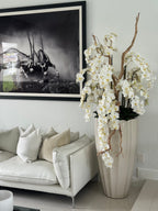 Composition Feuillage — Collection Menton, blanc