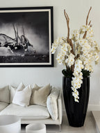 Composition Feuillage — Collection Deauville, blanc brillant