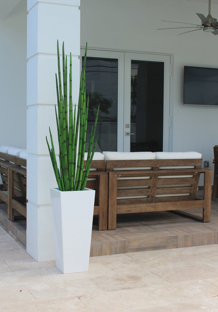 Sansevière — Collection Menton, 160 cm, blanc brillant