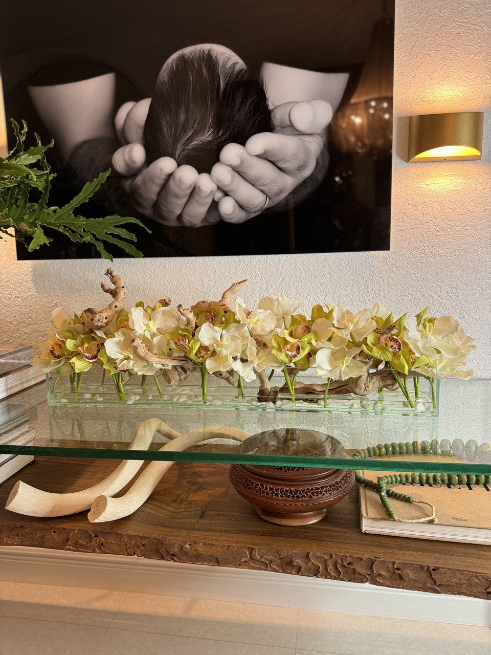 Cache-pot Décoratif | Signature Deauville, blanc