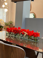 Orchidée Cymbidium 122 cm · Édition Deauville, rouge