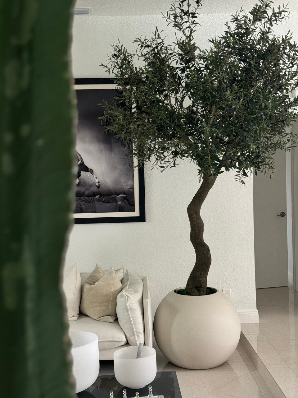 Olivier — Collection Menton, 18 cm, beige mat