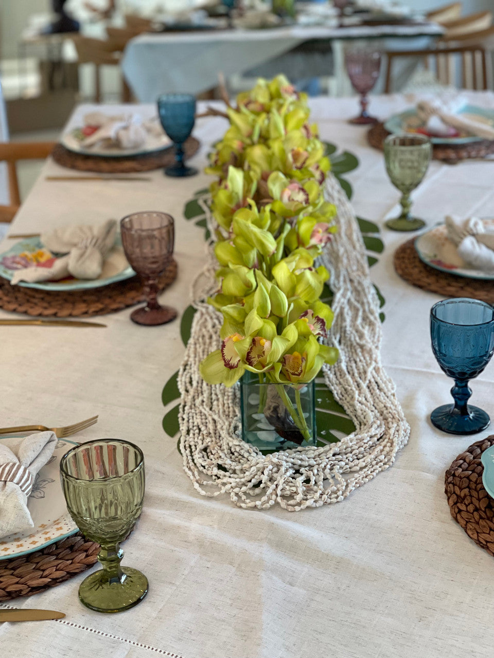Orchidée Cymbidium — Collection Menton, 122 cm, vert
