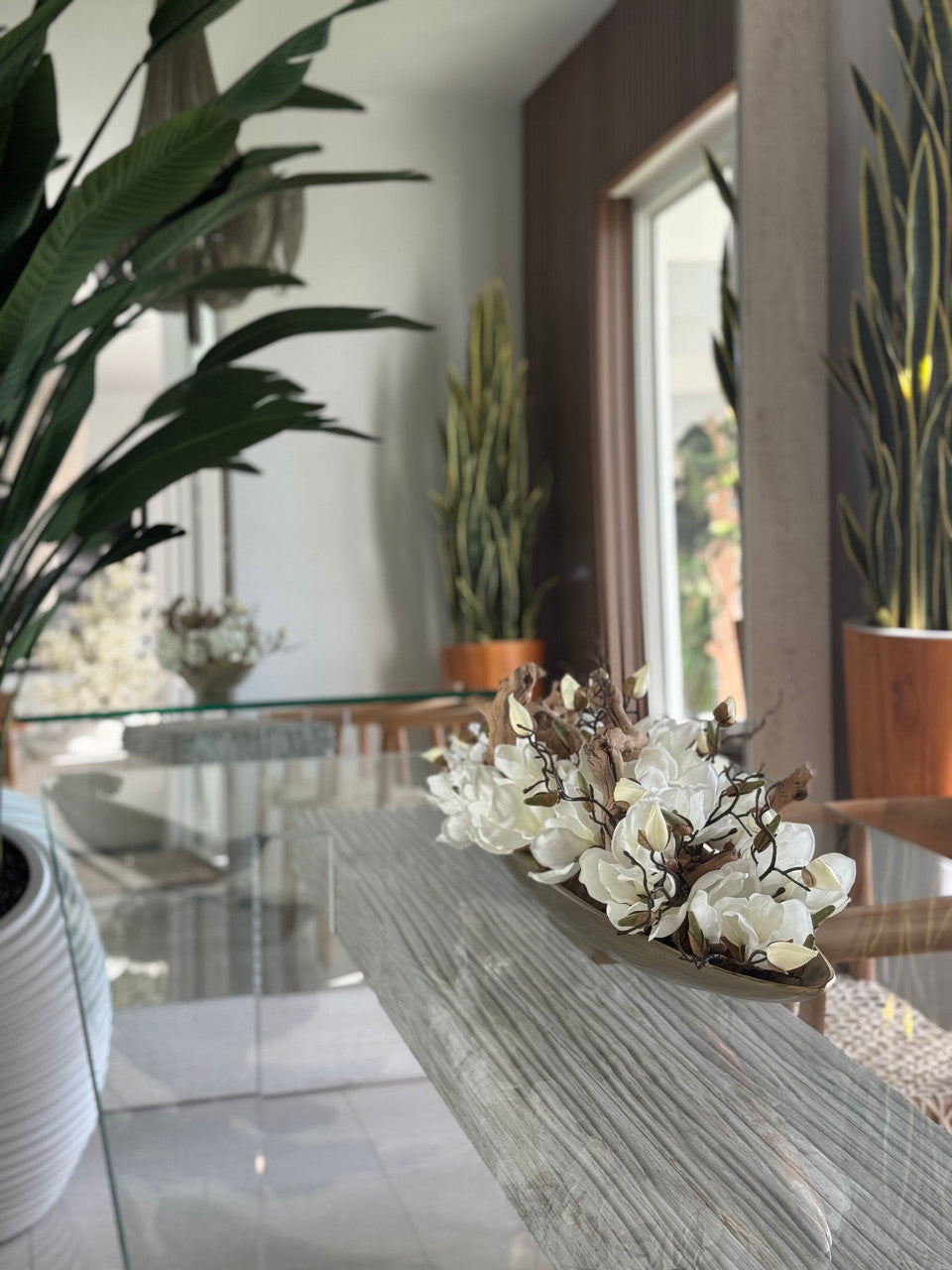 Composition Magnolia — Collection Bordeaux, doré