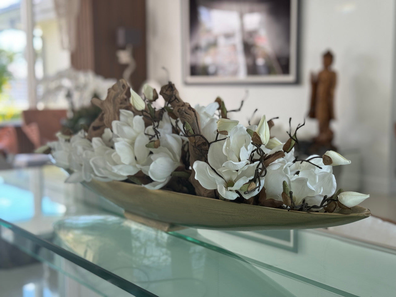 Composition Magnolia — Collection Bordeaux, doré
