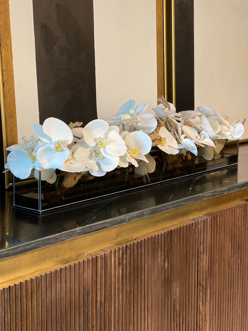 Orchidée Phalaenopsis 122 cm · Édition Cannes, blanc