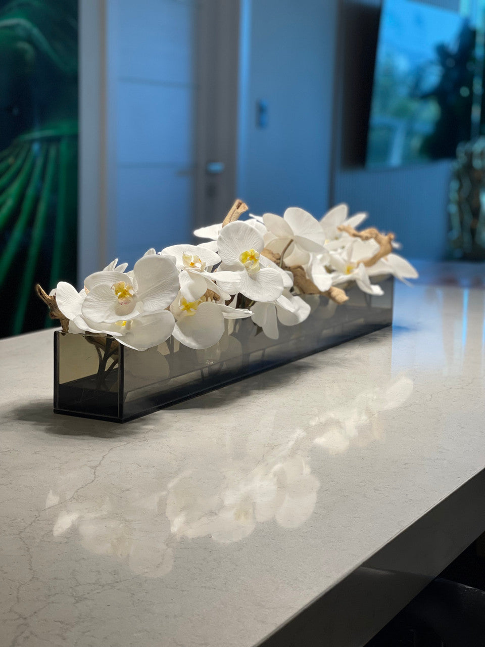 Orchidée Phalaenopsis 122 cm · Édition Cannes, blanc