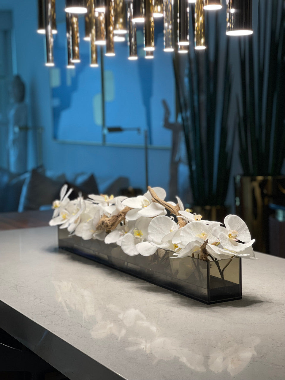 Orchidée Phalaenopsis 122 cm · Édition Cannes, blanc