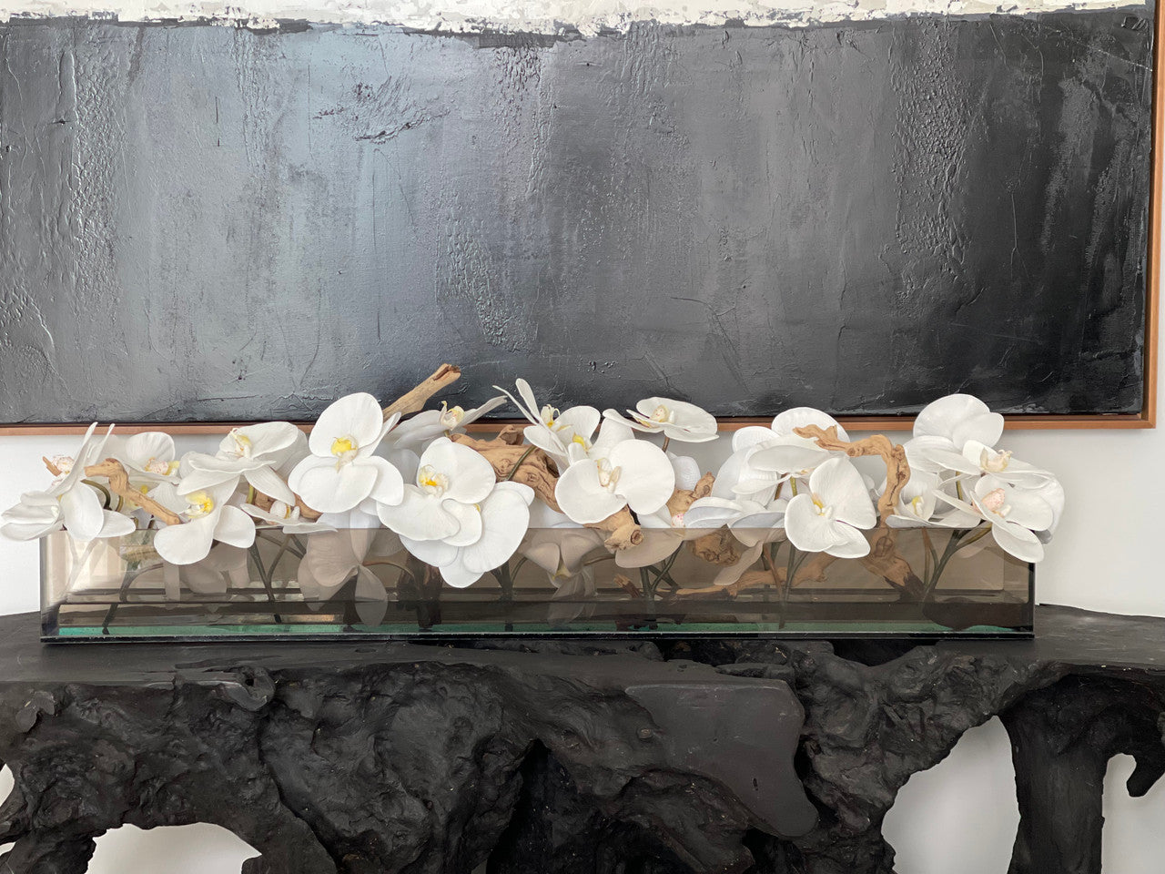 Orchidée Phalaenopsis 122 cm · Édition Cannes, blanc