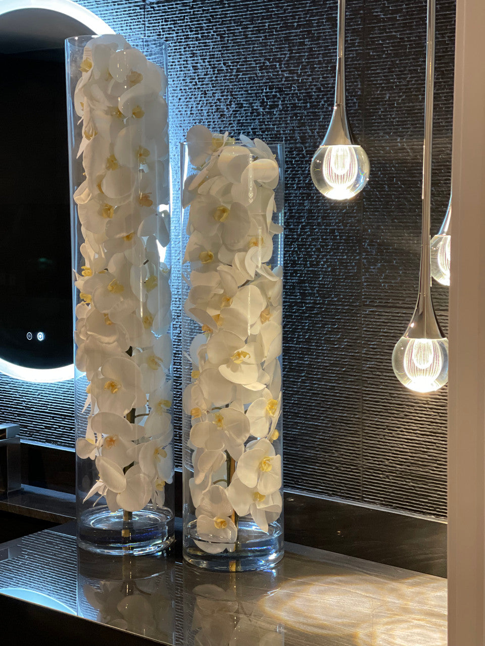 Orchidée Phalaenopsis | Signature Bordeaux, blanc