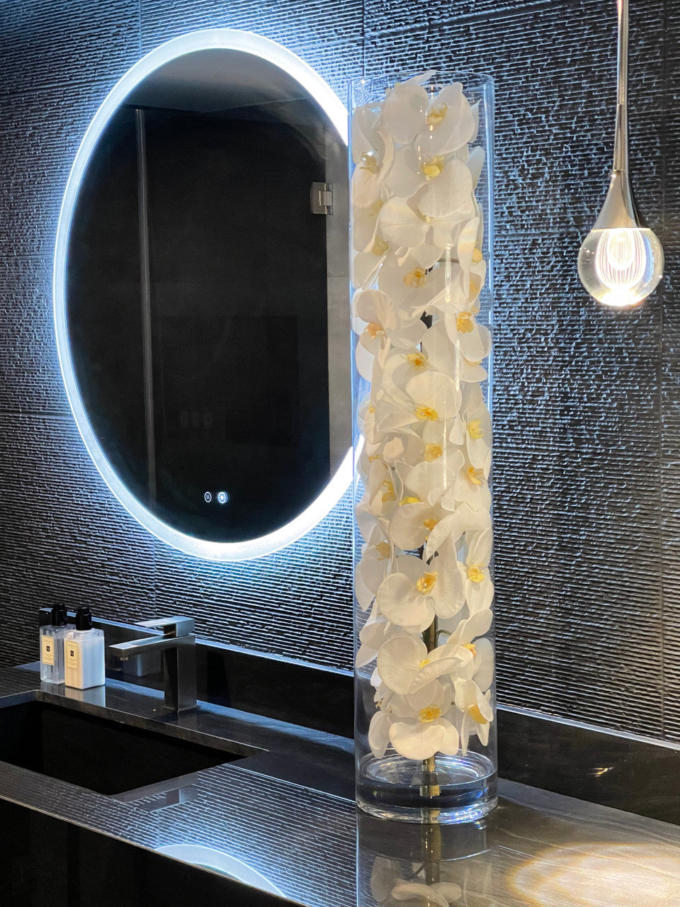 Orchidée Phalaenopsis | Signature Bordeaux, blanc