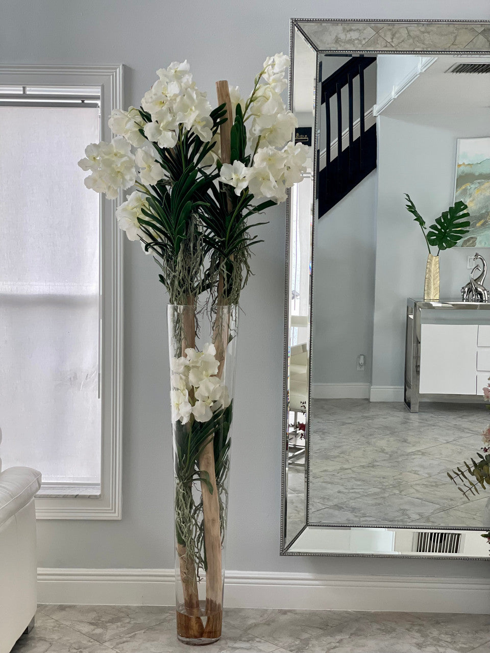 Orchidée Vanda XXL — Collection Deauville, blanc