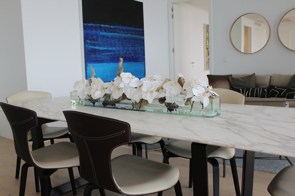 Orchidée Phalaenopsis — Collection Deauville, 122 cm, blanc