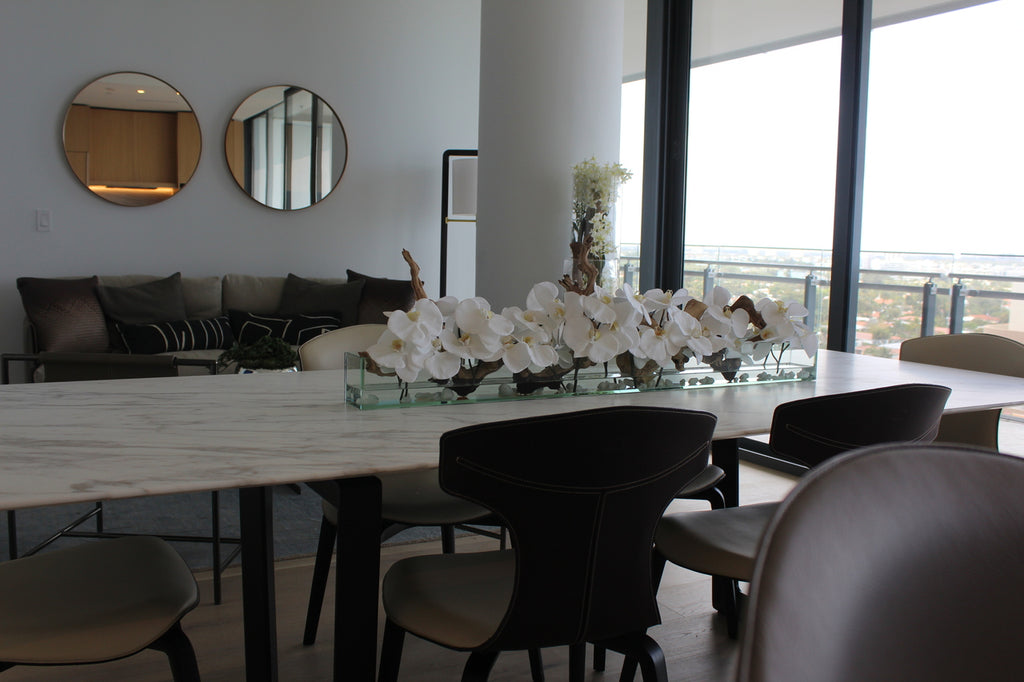 Orchidée Phalaenopsis — Collection Deauville, 122 cm, blanc