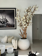 Composition Magnolia 76 cm | Signature Cannes, blanc brillant