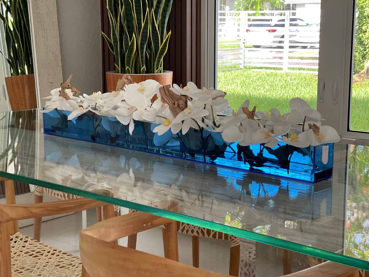 Orchidée Phalaenopsis 122 cm | Signature Cannes, blanc