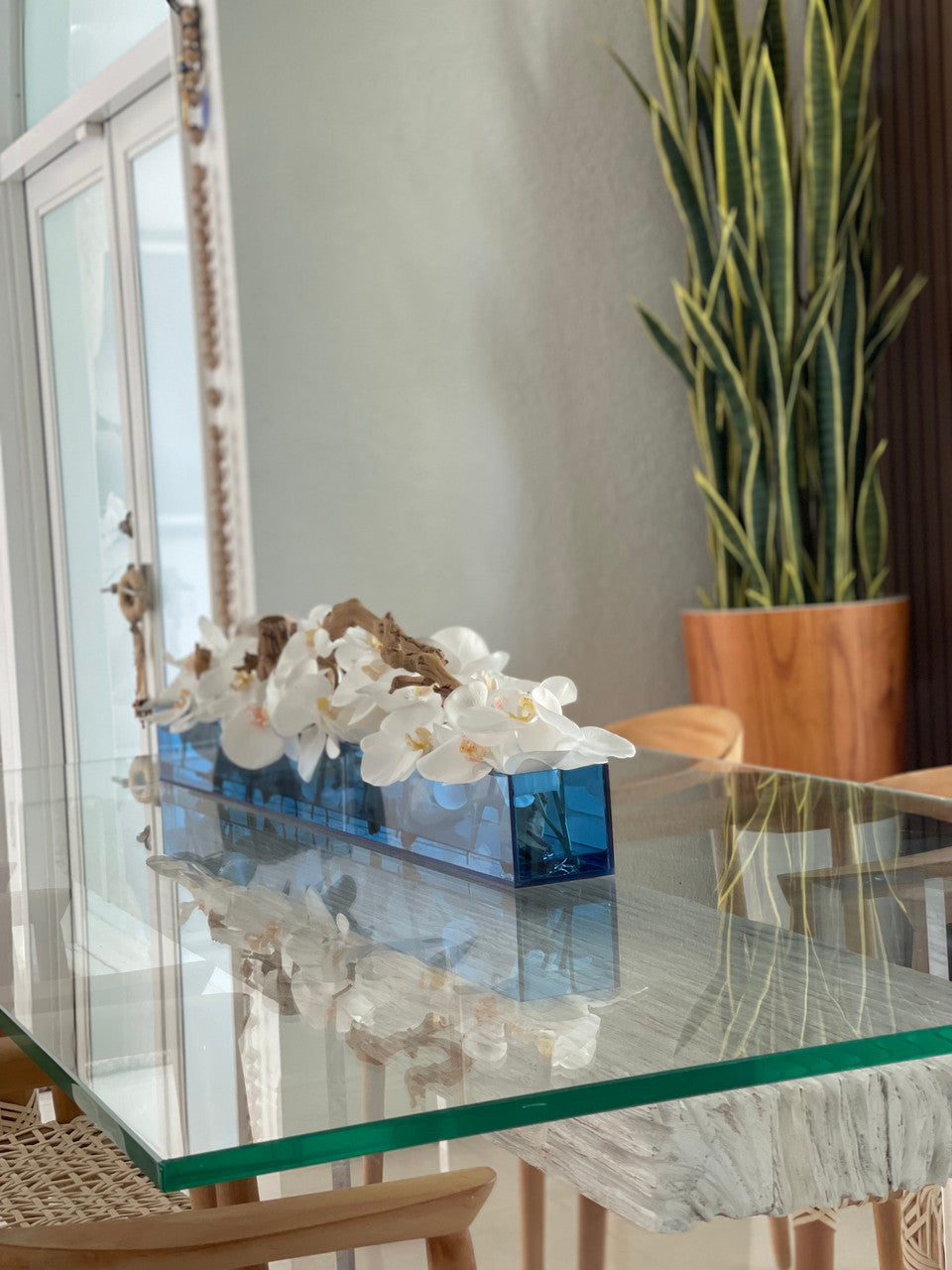 Orchidée Phalaenopsis 122 cm | Signature Cannes, blanc