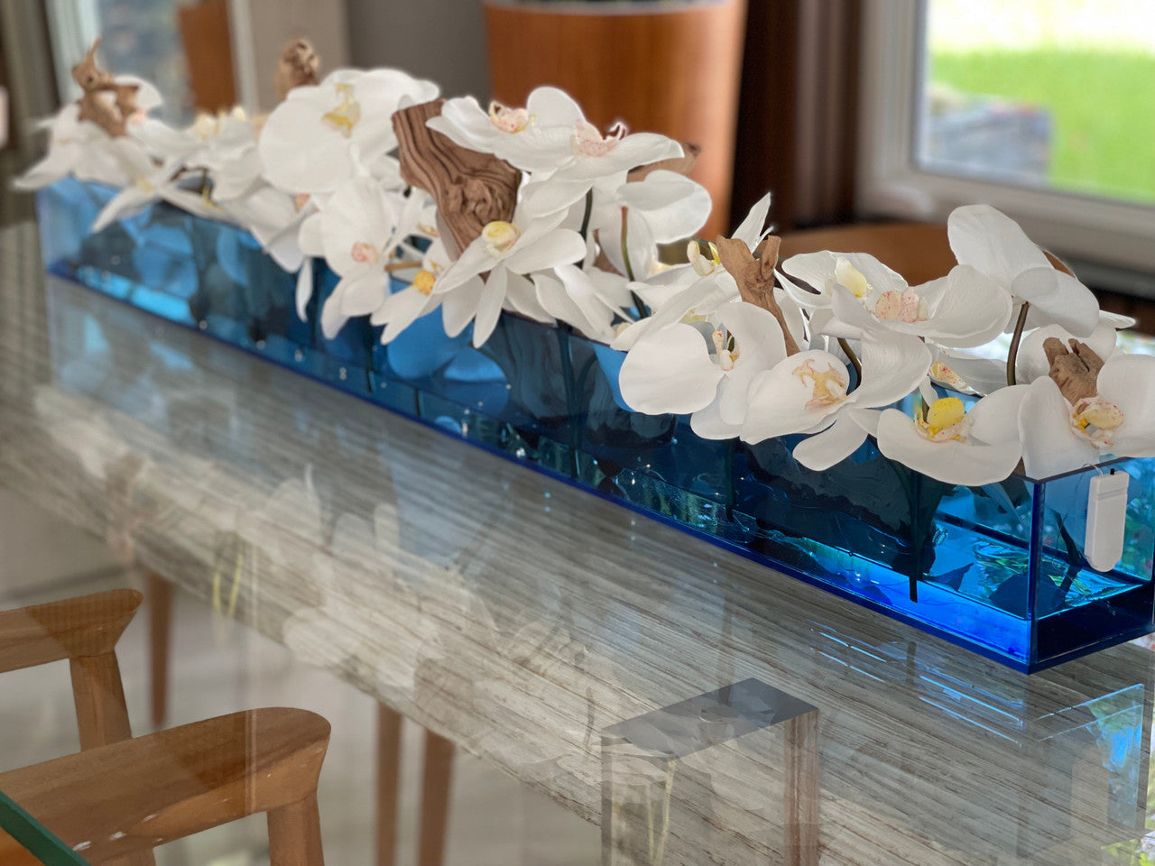 Orchidée Phalaenopsis — Collection Menton, 91 cm, blanc