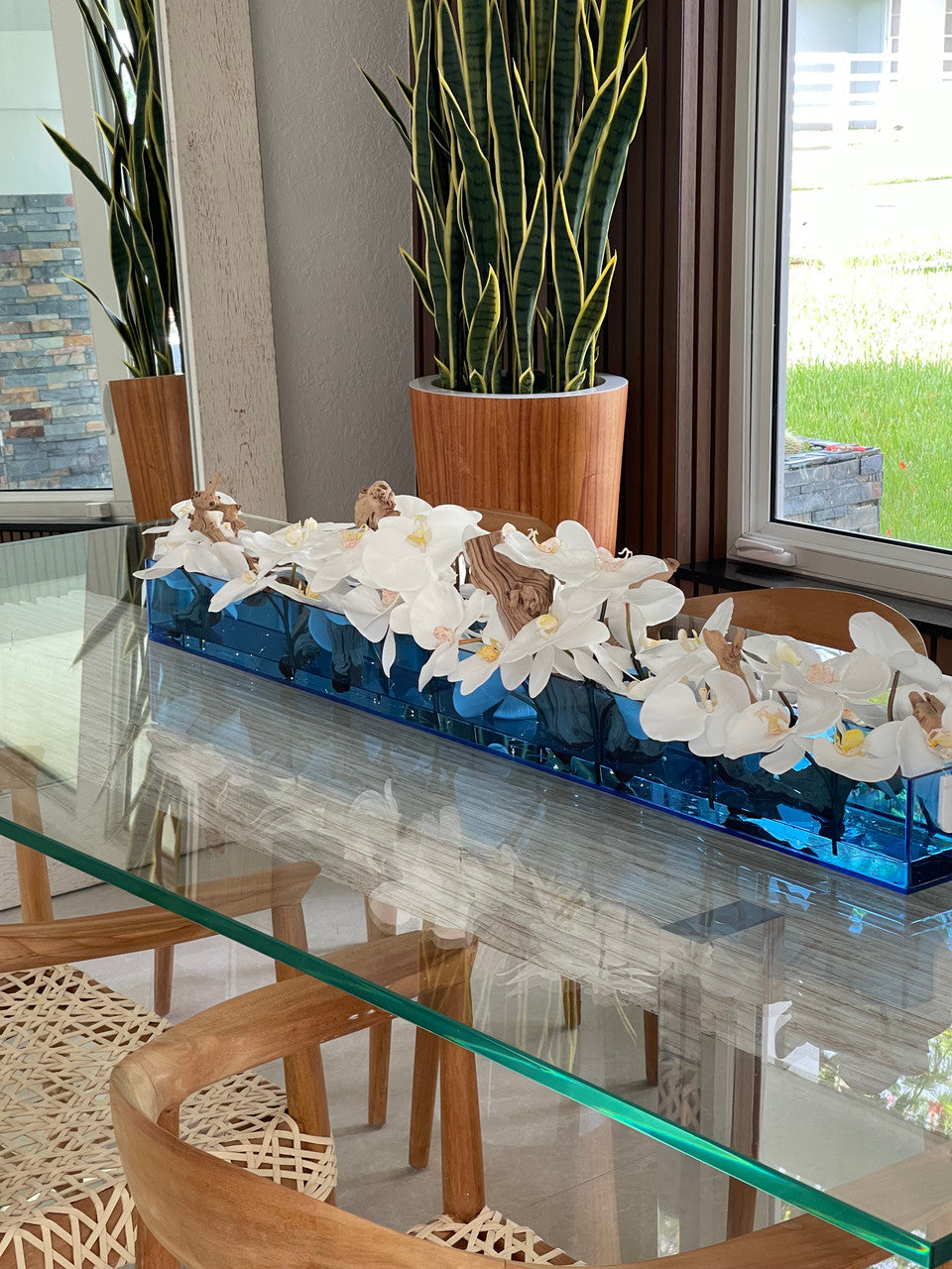 Orchidée Phalaenopsis — Collection Menton, 91 cm, blanc