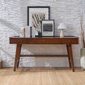 Charlotte Mid-Century-Schreibtisch mit Schubladen &amp; Ladestation