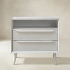 Lilian Mid-Century-Nachttisch mit Ladestation & Ablage