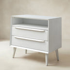 Lilian Mid-Century-Nachttisch mit Ladestation & Ablage