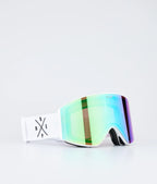 Light - Skibrille White/Green Mirror