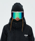 Light - Skibrille White/Green Mirror