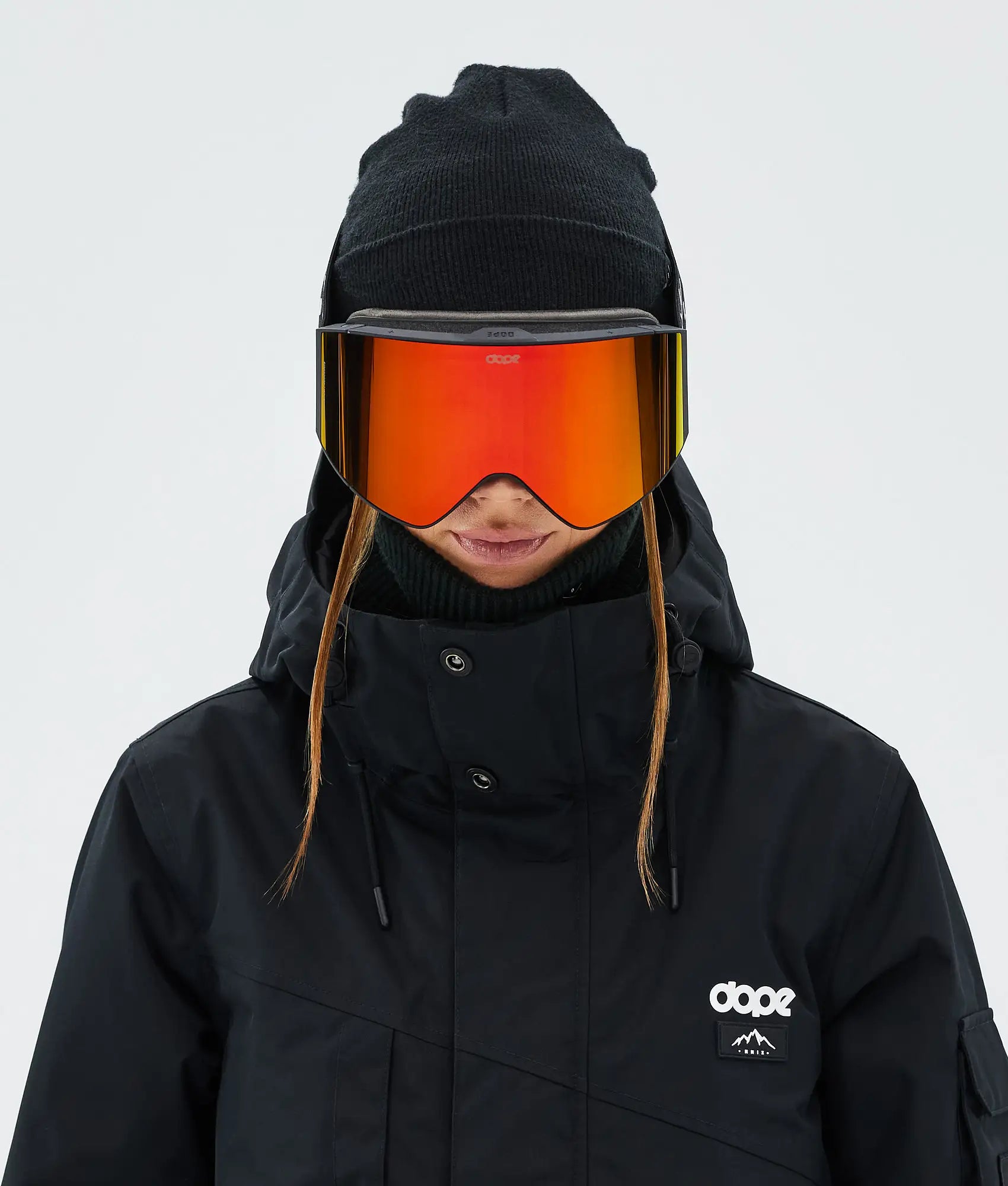 Light - ski goggles Black/Red Mirror