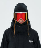 Light - Skibrille White/Red Mirror
