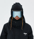 Light - Skibrille Black/Blue Mirror