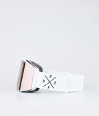 Light - Skibrille White/Champagne Mirror