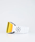 Light - Skibrille White/Red Mirror