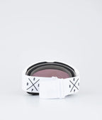 Light - Skibrille White/Champagne Mirror
