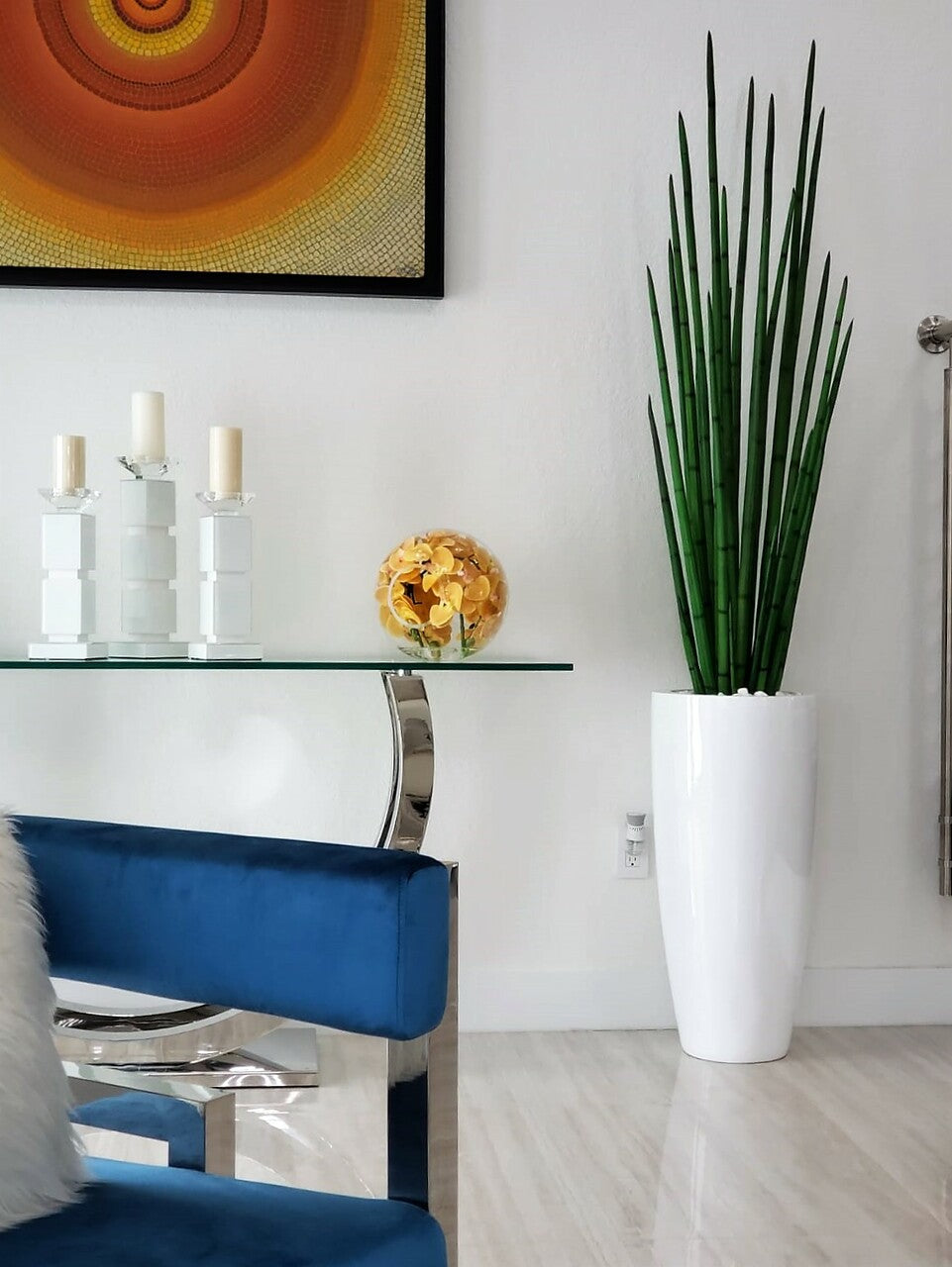 Sansevière 160 cm · Édition Périgord, blanc brillant
