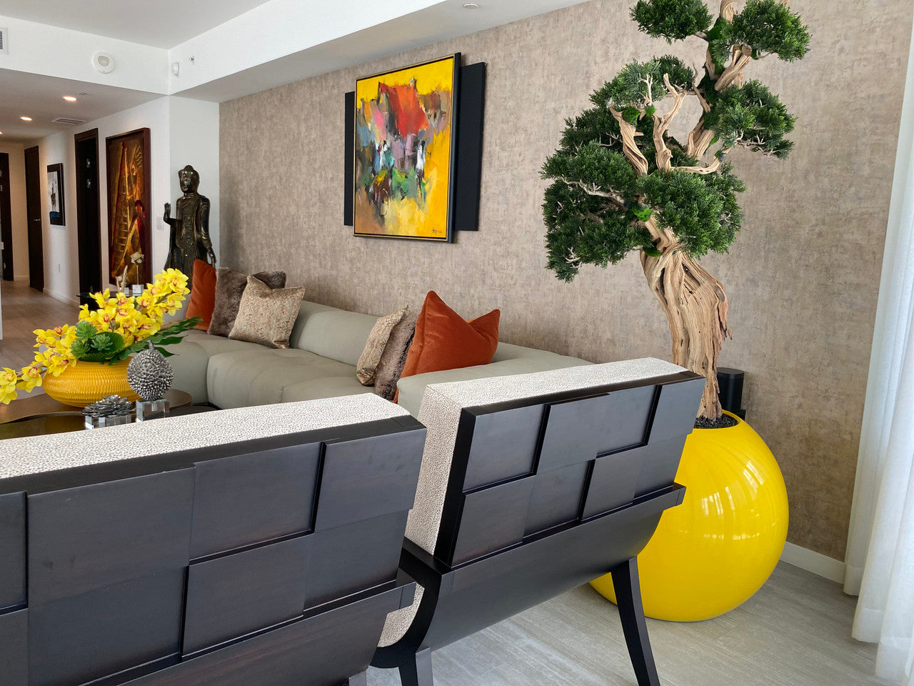 Bonsaï — Collection Anjou, 76 cm, jaune