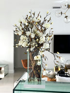 Composition Magnolia — Collection Camargue, 51 cm, blanc