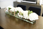 Composition Hortensias 122 cm · Édition Bourgogne, blanc